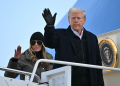 US President Donald Trump and First Lady Melania Trump board Air Force One at Joint Base Andrews in Maryland to travel to  North Carolina / ©AFP