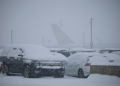 Snowfall in Lousiville, Kentucky forced dozens of flight cancellations. ©AFP