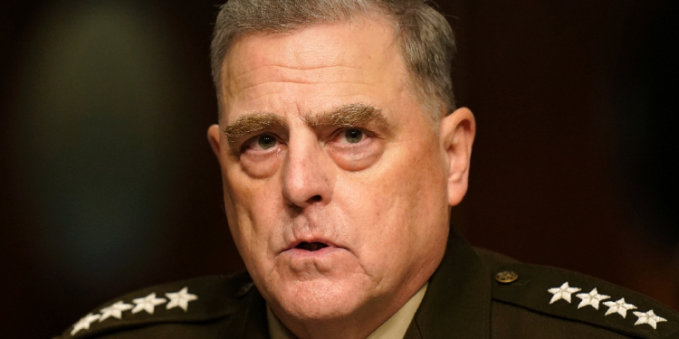 The Pentagon says security protection will be scrapped for former general Mark Milley, who is pictured speaking during a Senate hearing in September 2021, when he was the top US military officer / ©AFP