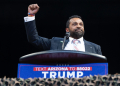 Kash Patel, President Donald Trump's pick to be FBI director, during a campaign rally in Arizona  / ©AFP