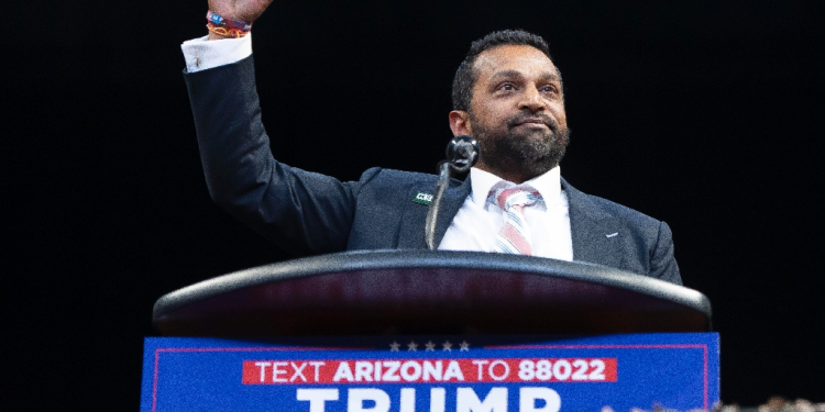 Kash Patel, President Donald Trump's pick to be FBI director, during a campaign rally in Arizona  / ©AFP