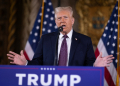 US President-elect Donald Trump speaks to members of the media during a press conference at the Mar-a-Lago Club on January 7, 2025 in Palm Beach, Florida / ©AFP