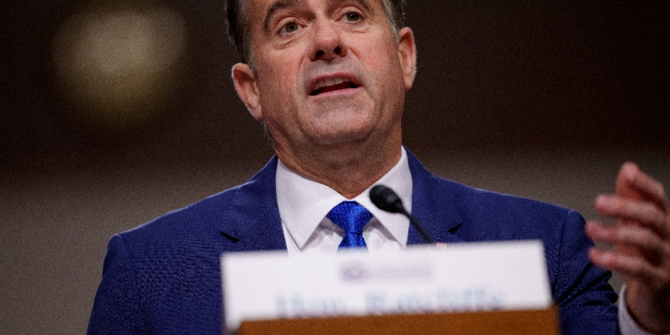 John Ratcliffe, pictured speaking during a confirmation hearing on January 15, 2025, has been confirmed as director of the CIA / ©AFP