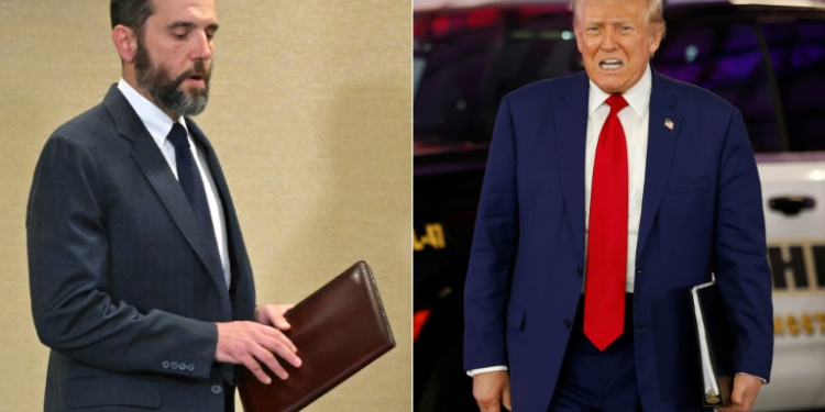 This combination of pictures shows Special Counsel Jack Smith in Washington, DC in June 2023 and Donald Trump in Michigan in August 2024, when he was the Republican president candidate. ©AFP