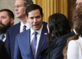 US Senator Marco Rubio, President-elect Donald Trump's nominee to be secretary of state, arrives ahead of Trump's inauguration in the US Capitol / ©AFP