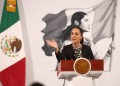 Mexico's President Claudia Sheinbaum speaks during her daily press conference at the National Palace in Mexico City on January 21, 2025 / ©AFP