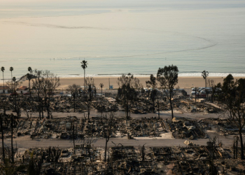 Homes along the famous Malibu coastline have vanished. ©AFP