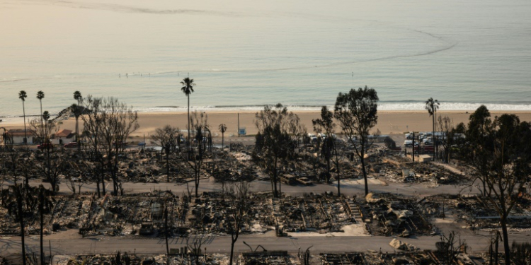 Homes along the famous Malibu coastline have vanished. ©AFP