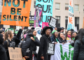 Protesters rally against US President-elect Donald Trump and his policies at the 'People's March' in Washington / ©AFP