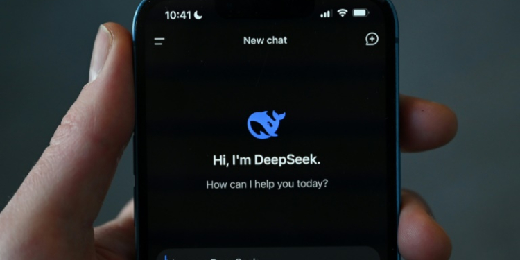 New Chinese AI app DeepSeek is upending investor assumptions about the level of investments needed in the sector. ©AFP