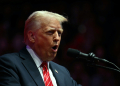 US President-elect Donald Trump speaks at a MAGA victory rally at Capital One Arena in Washington, DC on January 19, 2025, one day ahead of his inauguration ceremony.. ©AFP