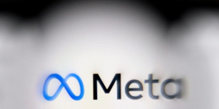 This photo illustration created in January 8, 2025, in Germany, shows the media giant Meta's logo displayed on a smartphone. ©AFP