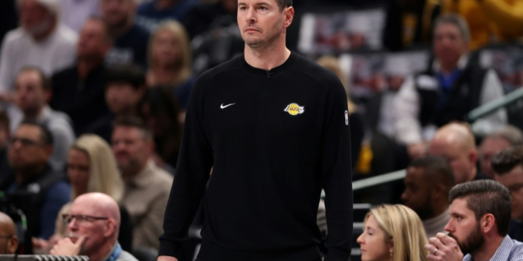 Los Angeles Lakers coach J.J. Redick, whose home was destroyed in the devastating Los Angeles wildfires, says he hopes the team's return to action can 'give people hope' . ©AFP