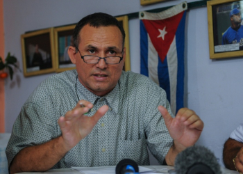 This file photo shows Cuban opposition leader Jose Daniel Ferrer speaking in Havana on May 12, 2016. ©AFP