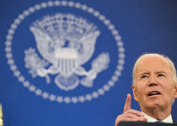 US President Joe Biden speaks at the State Department in Washington, DC, on January 13, 2025, as he delivers his final foreign policy speech. / ©AFP