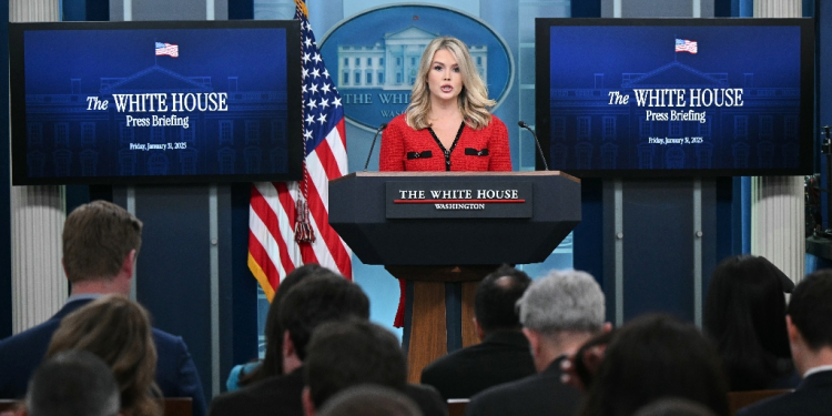 The White House has opened the press briefing room to podcasters and TikTokers. / ©AFP