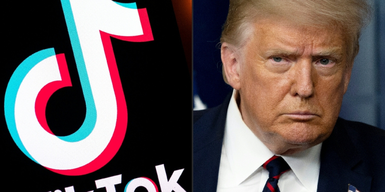 US President-elect Donald Trump has been supportive of TikTok, but it is unclear if he can find a way to avert a ban on the app before the Sunday deadline / ©AFP